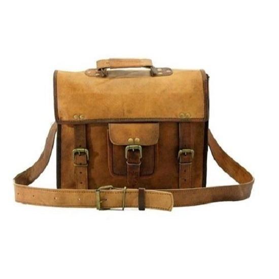 

Мужская сумка-мессенджер из натуральной винтажной кожи в деревенском стиле, на плечо, для ноутбука, портфель 16 x 12 x 5 in