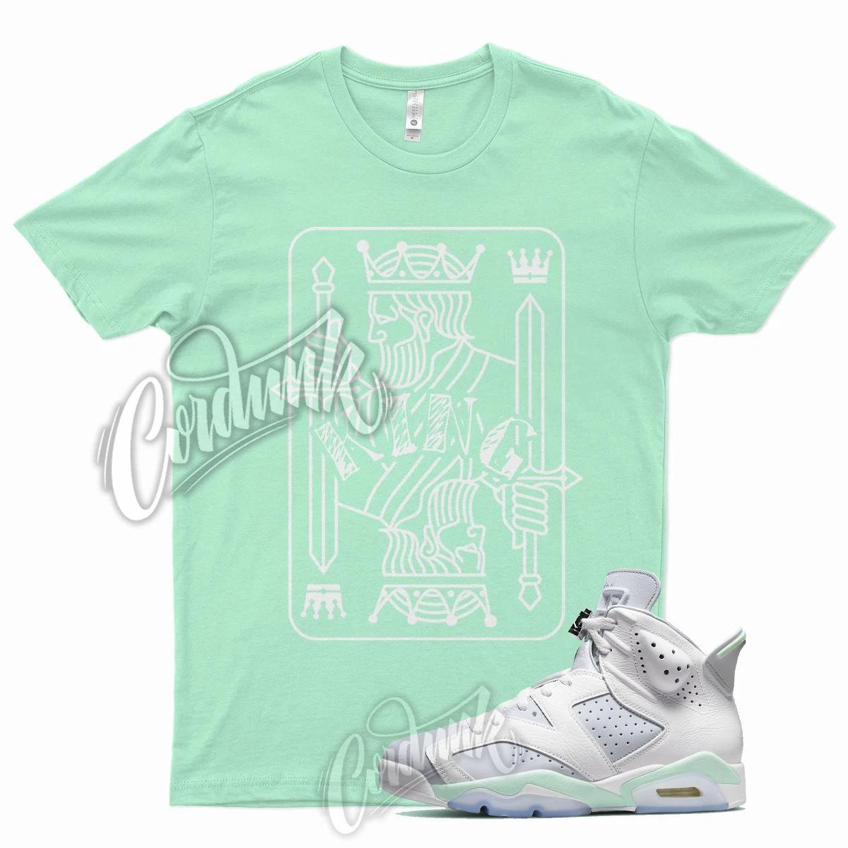 

KING T Shirt for J6 6 WMNS Mint Foam Pure Platinum Green Glow Dunk Low 1 Mid XL
