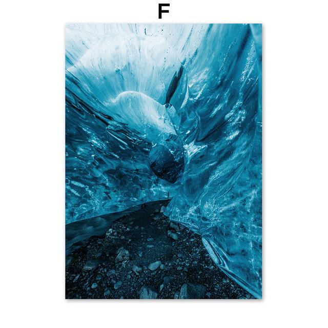 Skandinavischer Stil Heimdekoration Nordisches Quallen-Leinwandposter Wanddeko Bild für Loft-Innendekor Malerei Kein Rahmen