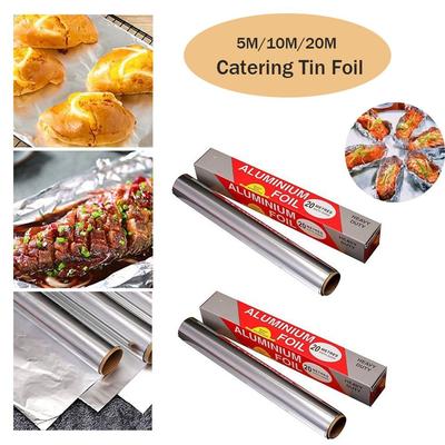 5M/10M/20M Wegwerp Barbecue Aluminiumfolie Rol Aluminium Voedsel Aluminiumfolie voor Ovens Vriezers