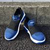 [COCOS Nobuoka] Dickies Safety Sneakers, Knit Slip-On, Steel Toe Cap, D-3315 (Blue, 25-Point Measurement, 0-Centrimeter)
