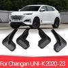 For Changan UNI-K UNIK 2020-2023 Mudflaps Splash Guards Mud Flap Front Rear Car Front Rear Mud Flap Mudguards Splash Guards