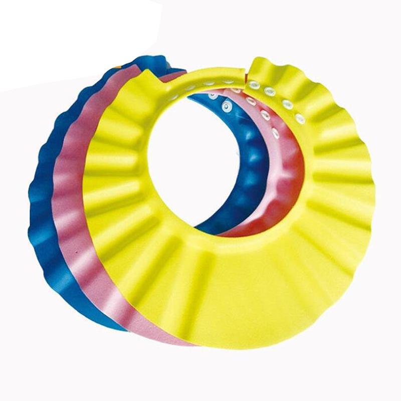 Baby Wash Hair Bath Cap Adjustable Shampoo Hat for Children Shower Toddler Ear protection Waterproof Girl Boy Shower Supplies