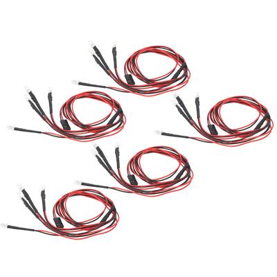 5 Stück RC Auto 4 LED Lichter Modifizierte Scheinwerfer 5mm für Traxxas Fernbedienungsmodellauto Universal