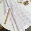Cotton Checkered Fabric Clothing Home Wear Pajamas Cloth Bag Material Linen Plaid Striped Yarn-Dyed Cotton Fabric Tablecloth