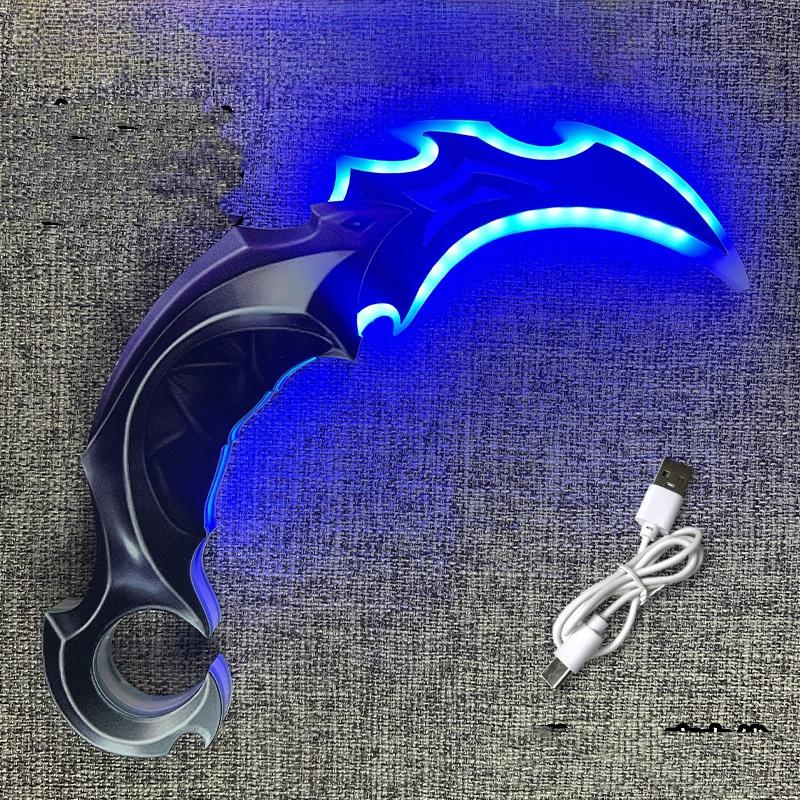 10inch Luminous Valorant Katana Original Samurai Anime Cosplay Prop Ninja Knife Led Light Sword Real Size Japanese Katana Toy