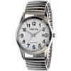 CREPHA Analog Japan-made Quartz Watch Ladies Accordion Band 3 ATM Waterproof Calendar Silver TE-AL247-WTS