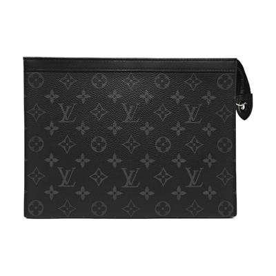 [Folosit] Pochette Voyage MM 'Pânză Monogram Eclipse Neagră' - Foarte Bun #10KYX72