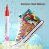 Dual-Color Acrylic Marker Pens - 24 Dual-Tip Soft-Tip Colors for DIY Shoes, Clothes & Graffiti