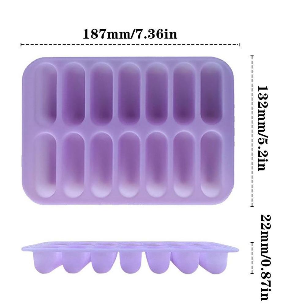 Kitchen Sausage Maker Mould Silicone Mold DIY Non-Stick 14 Form With Lid Making Sausage Mold Hot Dog Making Mould Cooking Tools