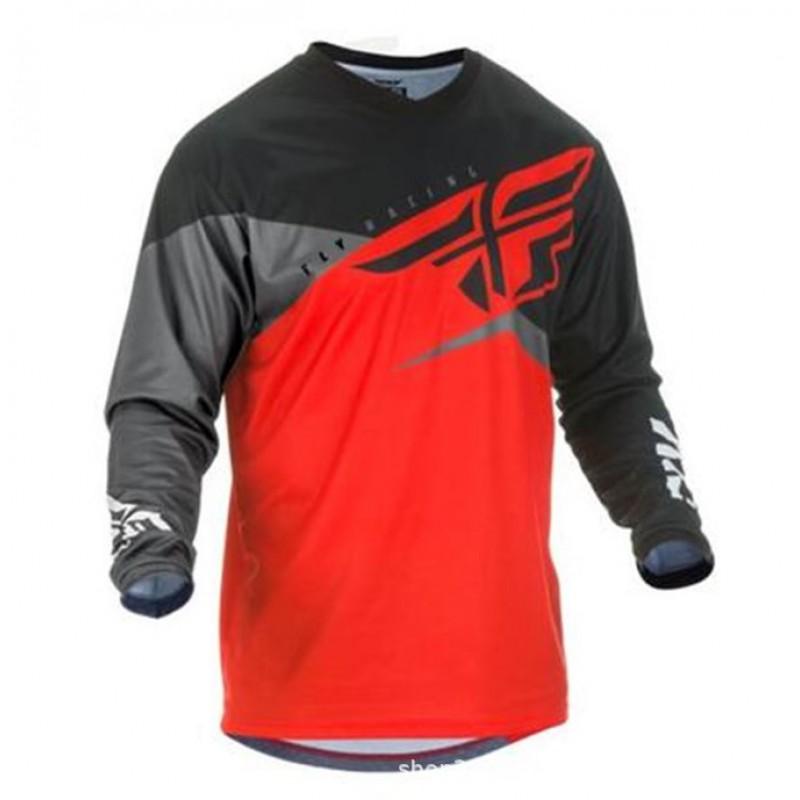 Mens Quick-Dry Cycling Jersey Long Sleeve MTB Bike Shirt Mountain Trail Riding Outdoor Sports