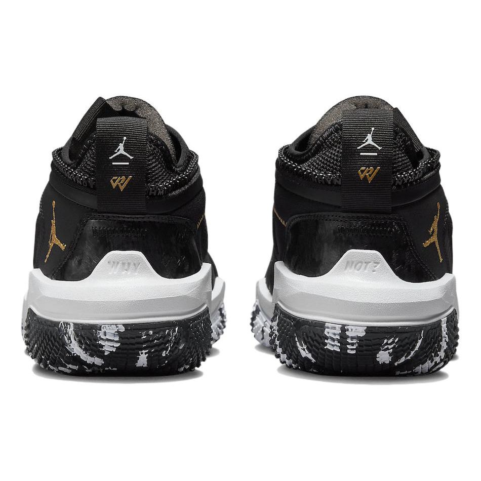 Air Jordan Why Not Zer0.6 Black Gold Men Sneakers Metallic-Gold White DO7189-071