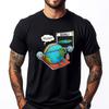 Flat Earth Fitness Goal Gym Workout Training Meme Raglan Sports T Shirt Men TShirts