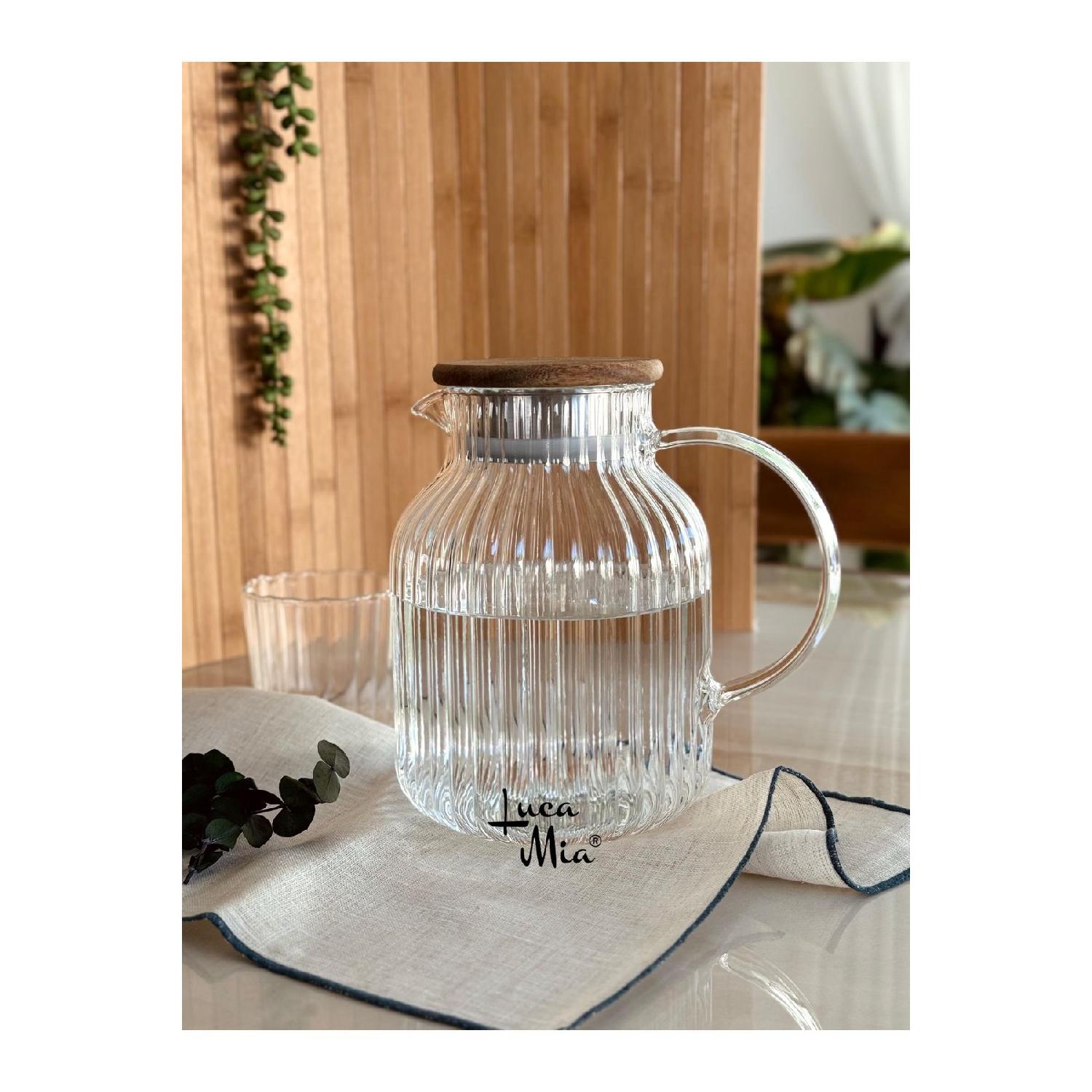 

Скляний глечик Breeze Acacia з кришкою 1600 мл