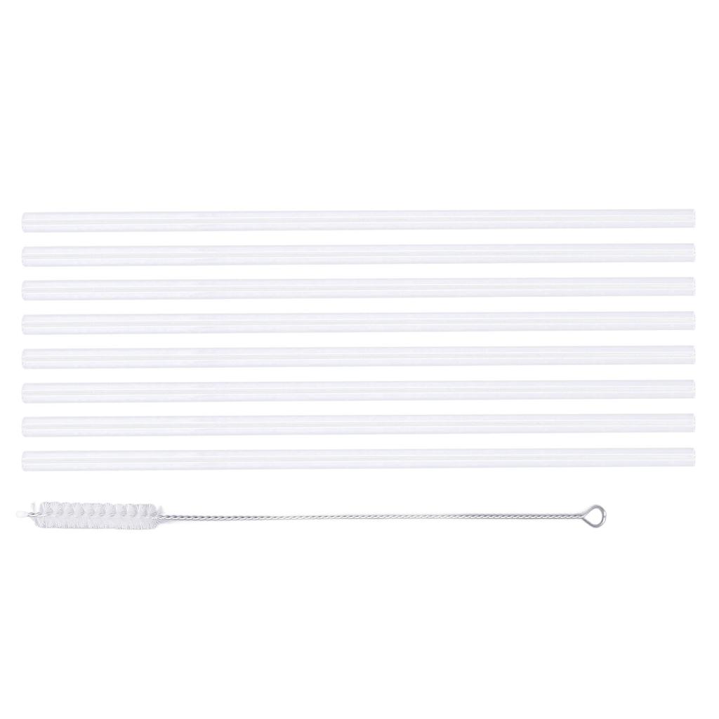 Cup Straws Set 8pcs Straws Replacement Straw Set with Cleaning Brush for 14oz 20oz 30oz 40oz Cup