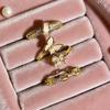 2026 French Light Luxury Gentle Wind Sweet Butterfly Open Ring Femininity Fashion Niche Design Sense Versatile Ring Tide