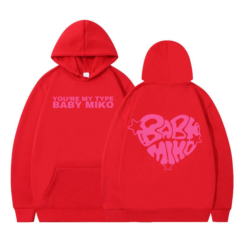 Young Miko Baby Miko Merch Hoodie Men Women Long-sleeved Hip-hop Pullover Loose Casual Aesthetic Trendy Sweatshirt Fan Gifts Top