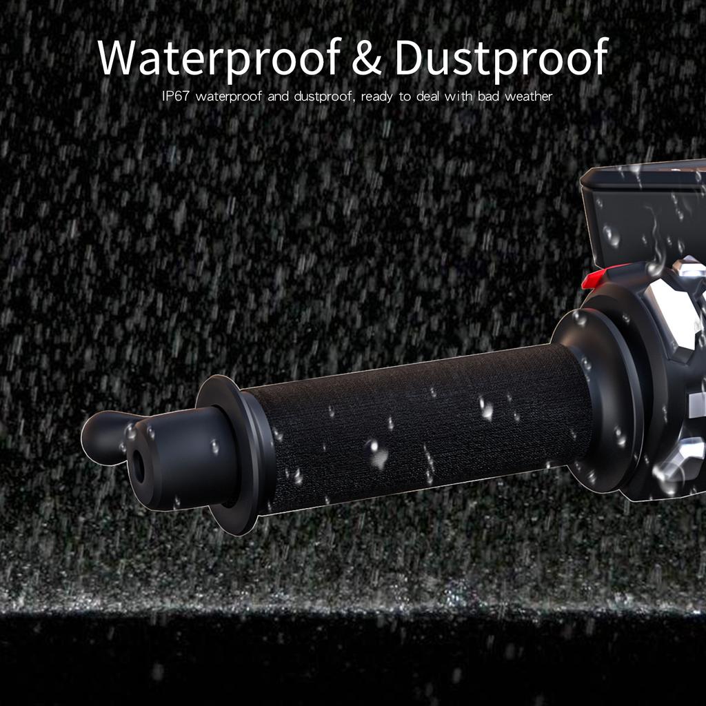 12V Motorrad-Heizgriffabdeckung Elektrischer Heizlenkerwärmer Intelligenter Winter-Heizlenker 3 Einstellbare Temperatur