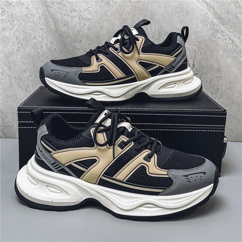 Men's shoes new autumn breathable casual versatile sports shoes youth lightweight platform dad shoes