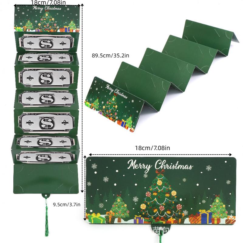 2Pcs Holiday Red Envelope 10-Slot Christmas Money Bag And Gift Card Clip Perfect For Christmas Birthdays And Thanksgiving