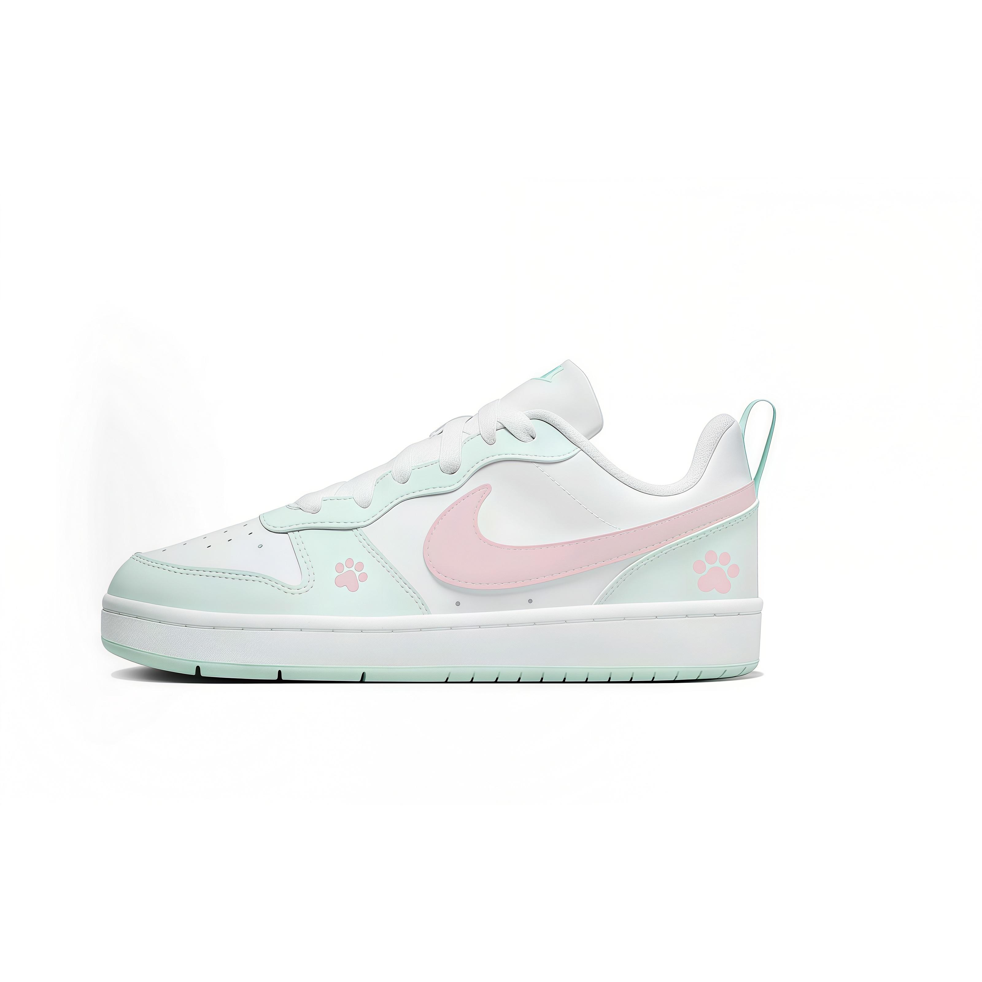 

Nike Court Artificial Leather, Leather Slip Resistant, Lightweight, And Breathable Low top Skateboard Shoes Women s FZ3539-100 39
