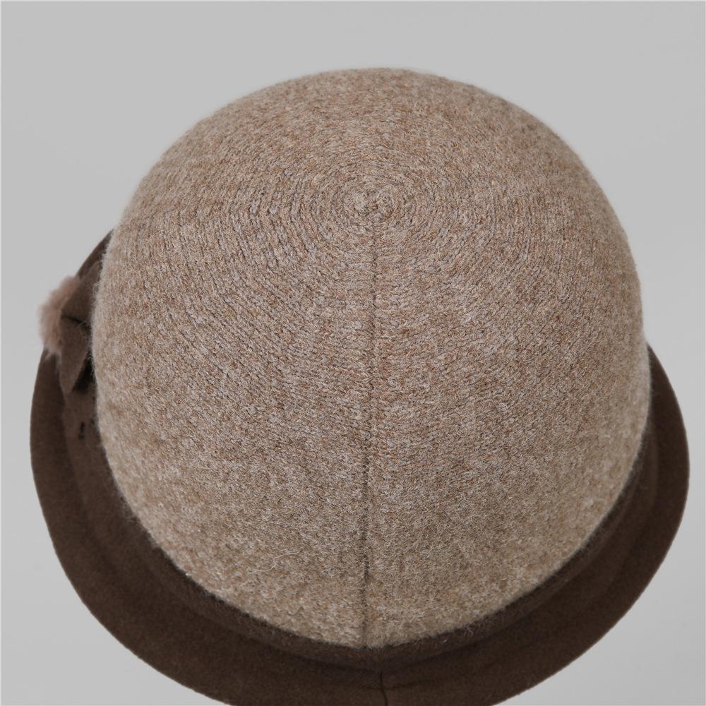 Mom Hat Lady New Autumn and Winter Foreign Style Grandma Bucket Hat Winter Models In the Elderly Old Lady Warm Hat