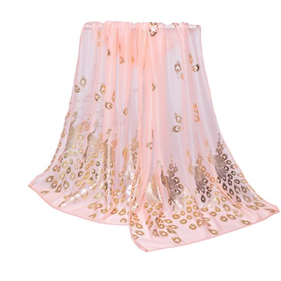 Chiffon Scarf Stylish Practical Beauty Girl Wrap Shawl for Daily Wear