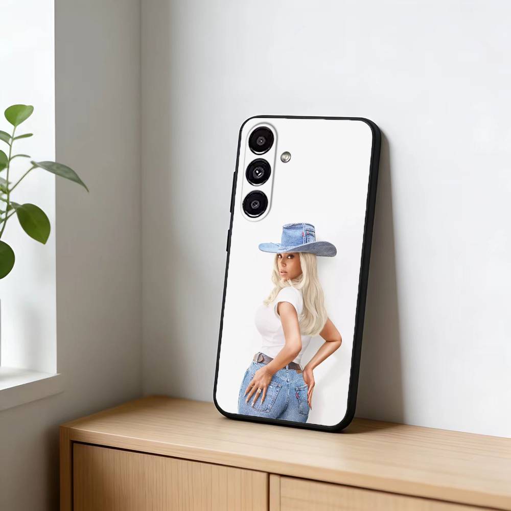 B-Beyonce Cowboy Phone Case For Samsung Galaxy A91,80,73,72 ,71,53,52,32 ,31,22,21s,20,Soft Black Case Samsung a70