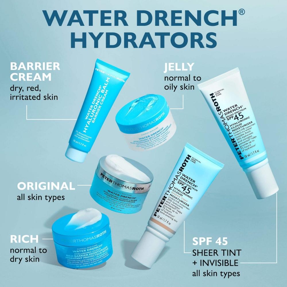 Peter Thomas Roth Water Drench  Hyaluronic Balm Barrier Cream 1.7 Fl Oz 50 Ml