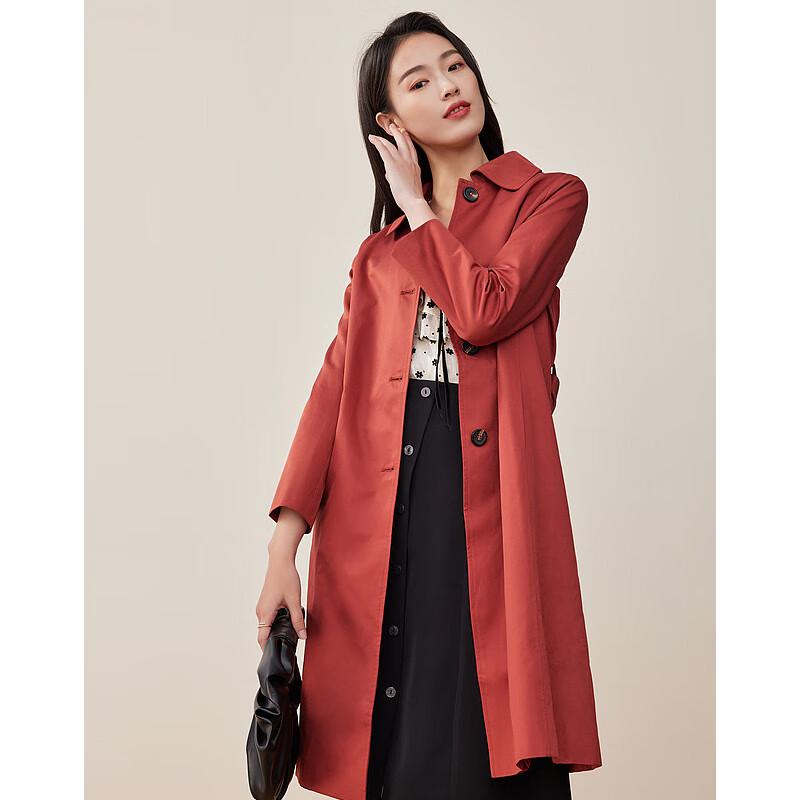 Sisui Nianhua Elegant Loose-Fit Ladies Trench Coat