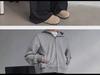 Men's Gray Heavyweight Wide-Leg Sweatpants: Spring/Autumn Casual Drape with American High-Street Vibe