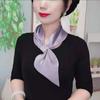 Color  For Women Neck Guard Cross Scarves Silk Scarf Cross Neckerchief Satin False Collar