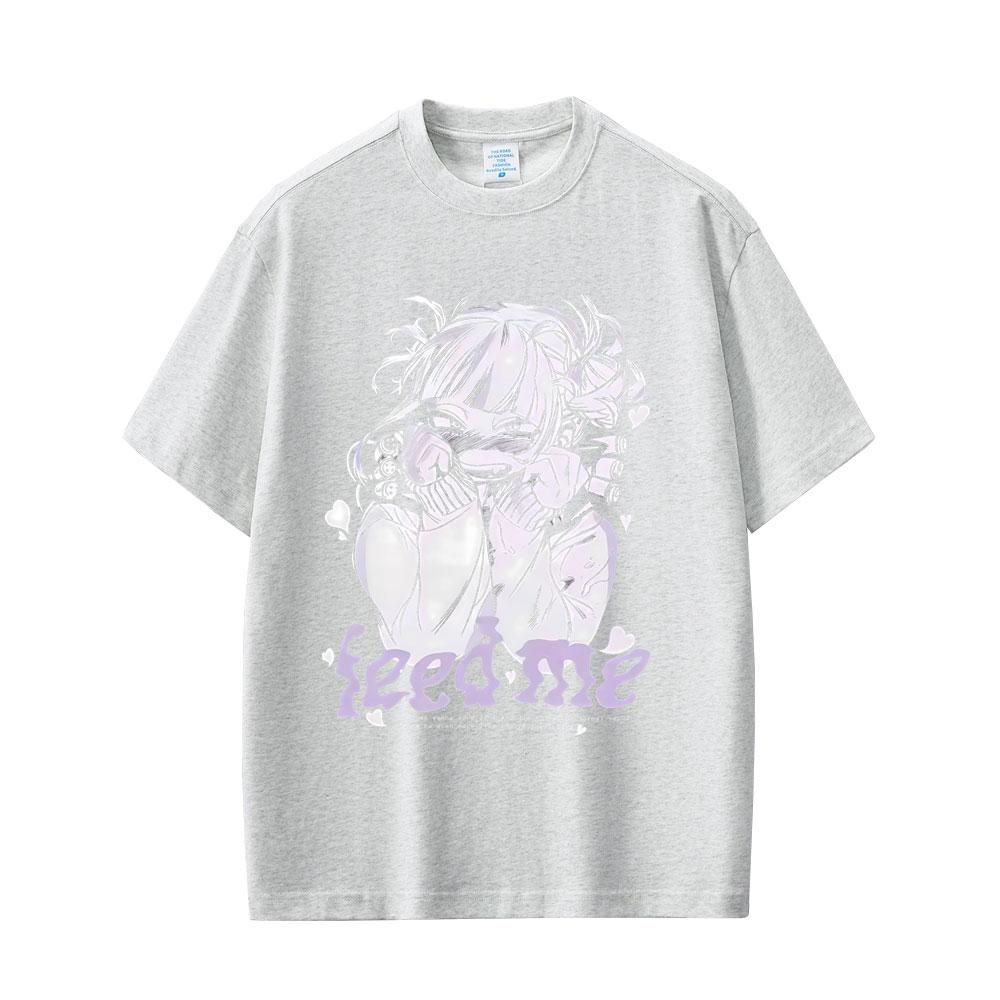 Anime My Hero Academia Tshirt Cute Sexy Toga Himiko Graphic Tshirts Unisex Women Cartoon Unisexga Oversized Y2K Short Sleeve Tees
