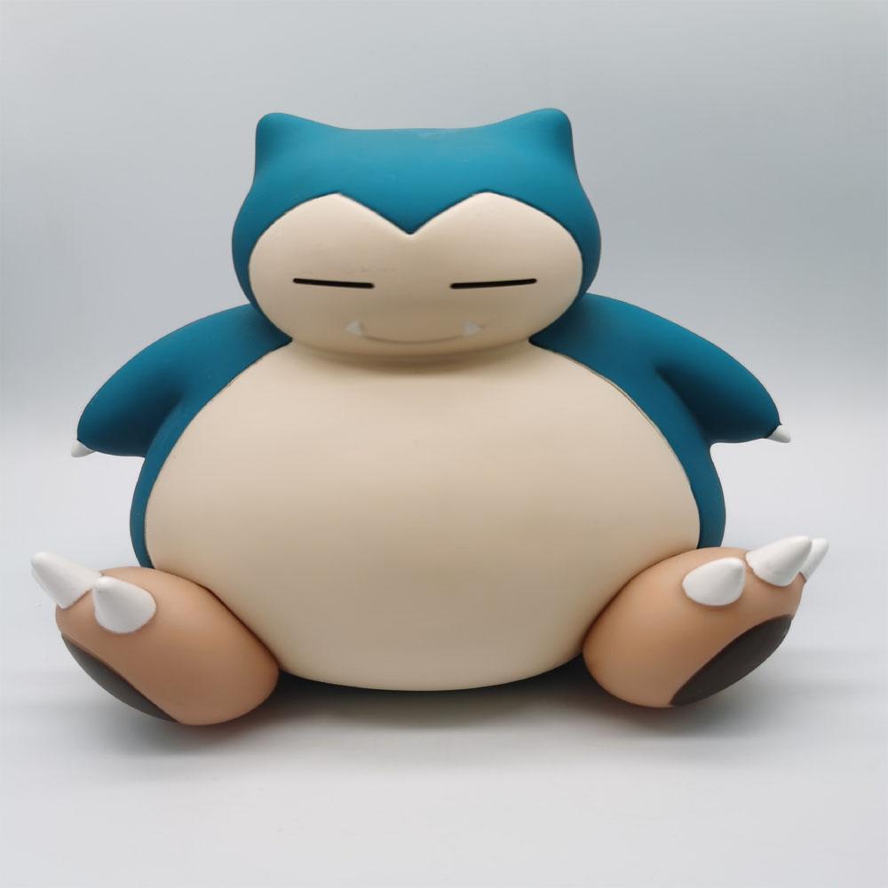 Anime Figure Snorlax Money box Figure Model Toy Doll For Kid Birthday Gift