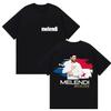 Rapper Melendi Tour 2025 Album Merch T Shirts Women Vintage Gothic Oversized Cotton Tshirt Y2k Man Hip Hop Punk Tees Streetwear