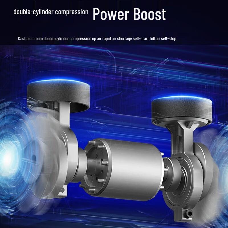 Dongcheng Low-Noise Oil-Free Air Compressor CN Plug (adapter Included)
