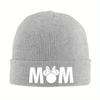 New New Mothers Day Minnie Mom Knitted Hat Beanies Autumn Winter Hats Warm Unisex New Arrival Mickey And Friends Caps Unisex