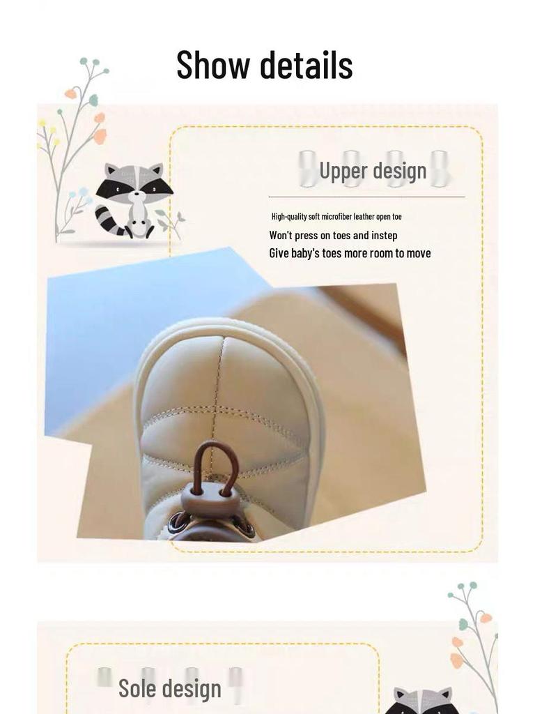 Warm Velvet Toddler Shoes - Cotton Snow Boots for Girls & Boys