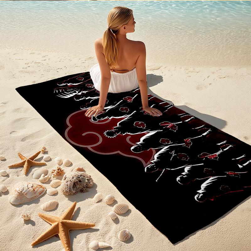 1Pc Akatsuki Lineup Beach Towel Quick Dry Multiuse For Beach Pool Gym Yoga Home Travel Christmas Halloween Xmas Gift S1966