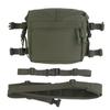 Tactical Expansion Pack Chest Bag, Large Capacity MOLLE Admin Pouch, Utility Chest Pouch for Placard Split Chest Rig.
