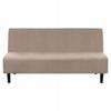 Husa Pentru Canapea Sofa Fotoliu Tapitat Catifea Elastică Tess Bej Deschis