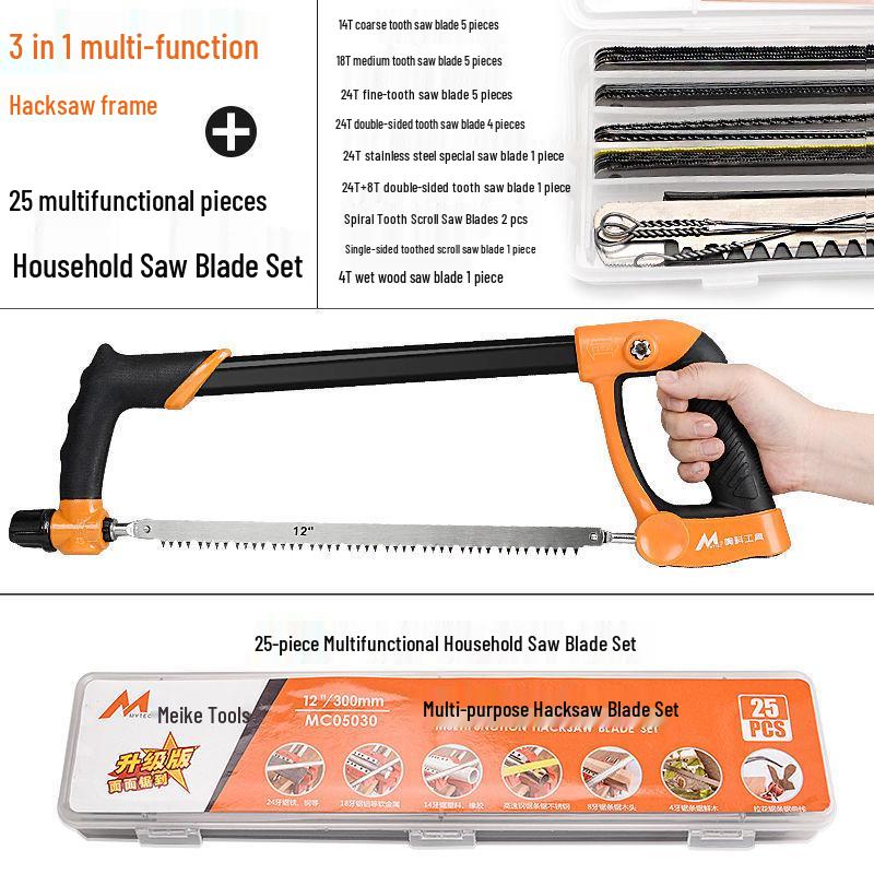 Hacksaw Frame: Multifunctional Hand Saw for Metal & Wood Cutting