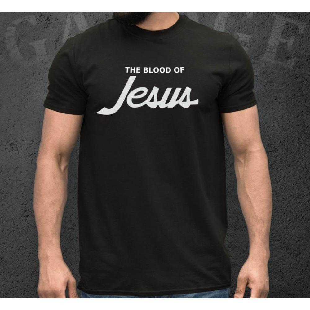The Blood Of Jesus Tshirt Christian Unisex Clothing Jesus Christ Shirt Unisex Unisex Fashion Crewneck Cotton Tee Daily Life Tops
