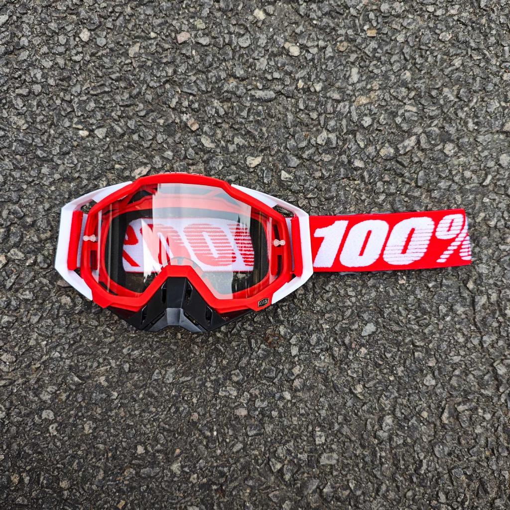 Occhiali da sole da moto classici per fuoristrada all'aperto 100% per la guida, occhiali protettivi per casco resistenti al vento e alla sabbia, equipaggiamento fresco per mountain bike