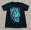 Rare Blink 182 Logo T-shirt, Unisex Black Cotton T-shirt, Size S-5XL Unisex T-Shirt