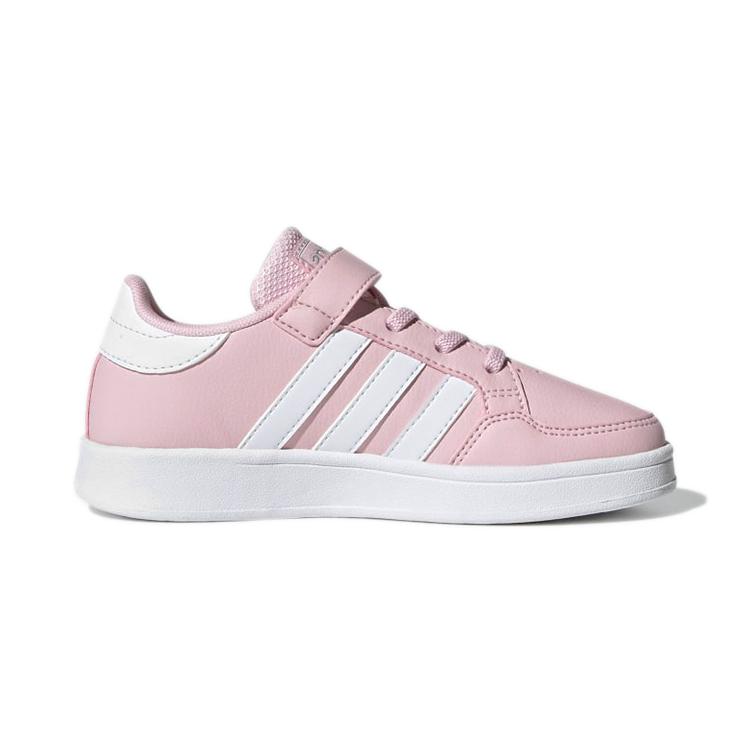 adidas Neo Breaknet Low Top Kids' Skateboarding Shoes Pink White Children Aged 3 7 Years Old GZ7644