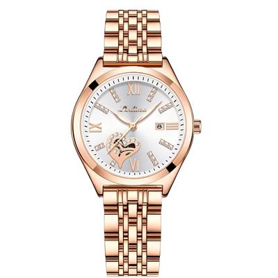 Luxury Ladies Dress Watch Luminous Waterproof Rose Gold Woman Wristwatch Stainless Steel Women Quartz Watches