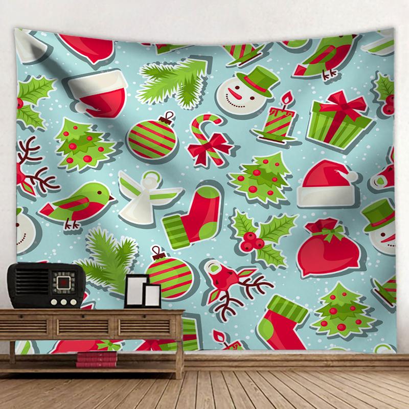 Christmas Balls And Snow Wall Hanging Tapestry Christmas Wall Hanging Tree Wall Hanging Gorgeous Christmas Tree Fireplace Gifts