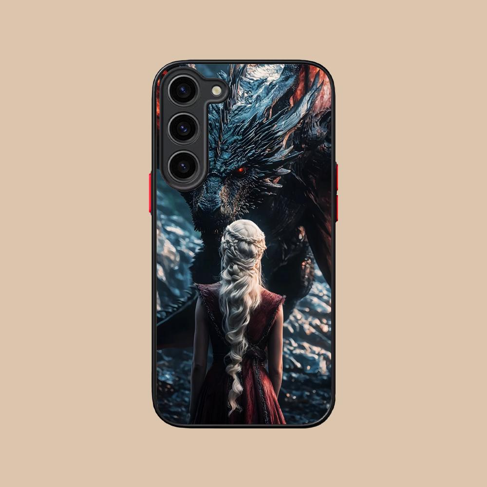 Dragon Queen Silicone Mobile Phone Case for Samsung Galaxy S26 S25 S24 S23 S22 S21 Plus FE Ultra Colorful Cover
