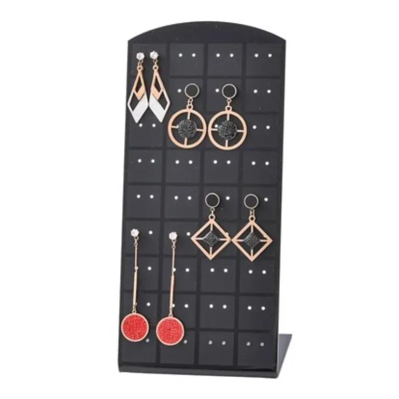 48/72 Holes Earring Jewelry Display Holder Mould Plastic Earrings Display Stand Storage Case Rack Stand Showcase Organizer Shelf